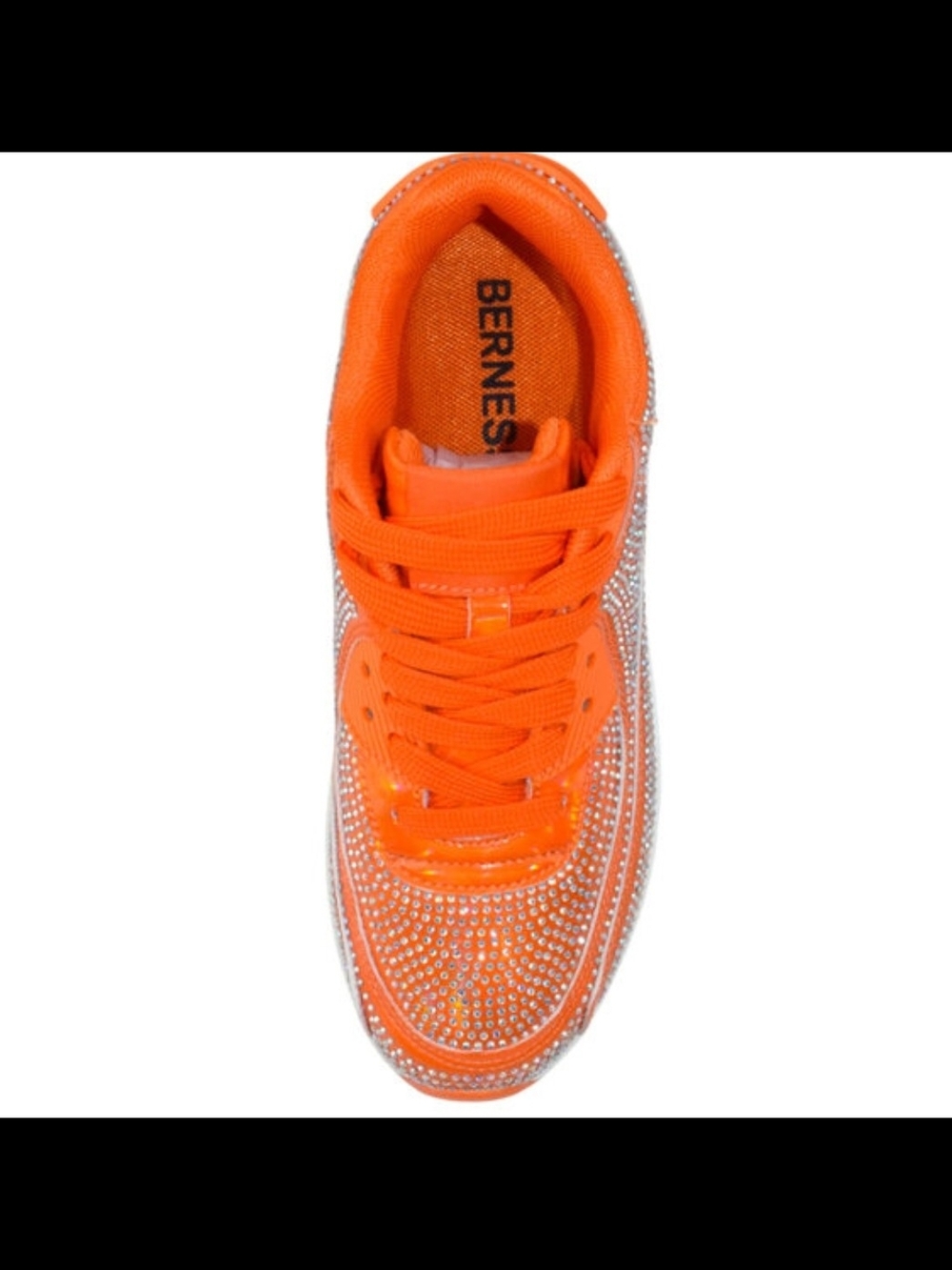 Berness Queen Orange Rhinestone Style Sneaker Size 10 WOMENS - Picture 4 of 5